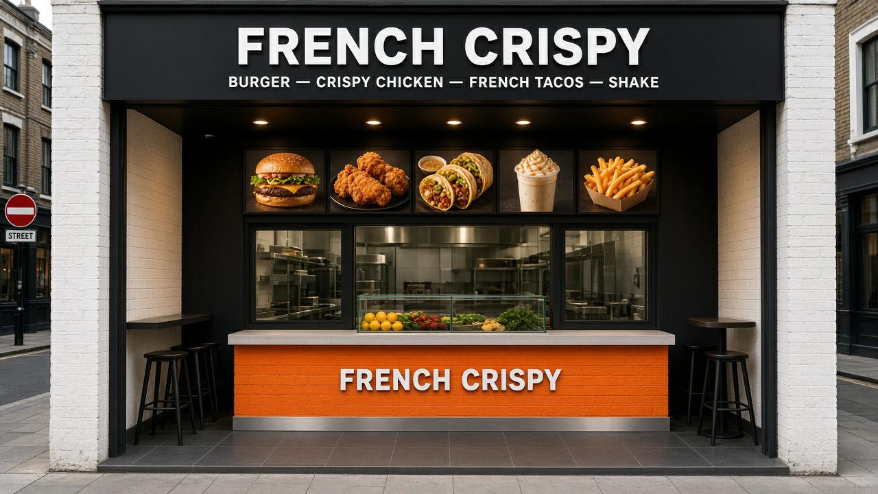 French Crispy shopfront at 95a Fulham Palace Road